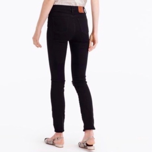 J Crew lookout high rise skinny black busted knee jeans, size 24 - Picture 2 of 11